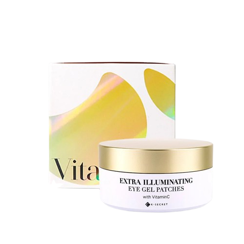 KSecret Extra Illuminating Eye Gel Patches (Vitamin C) 102g – Brightening & Hydrating Eye Care