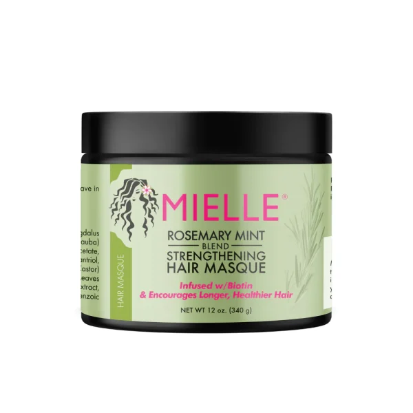 Mielle Rosemary Mint Strengthening Hair Masque 340g – Deep Conditioning & Hair Strengthening Treatment