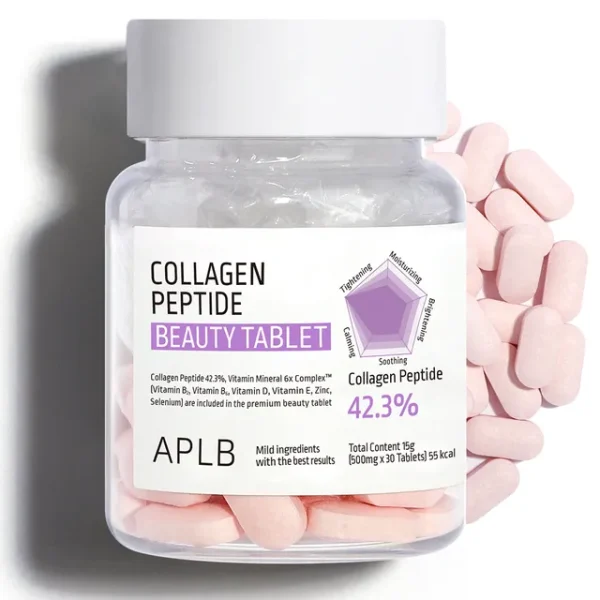 APLB Collagen Peptide Beauty Tablet 500mg x 30 – Skin, Hair & Nail Support Supplement