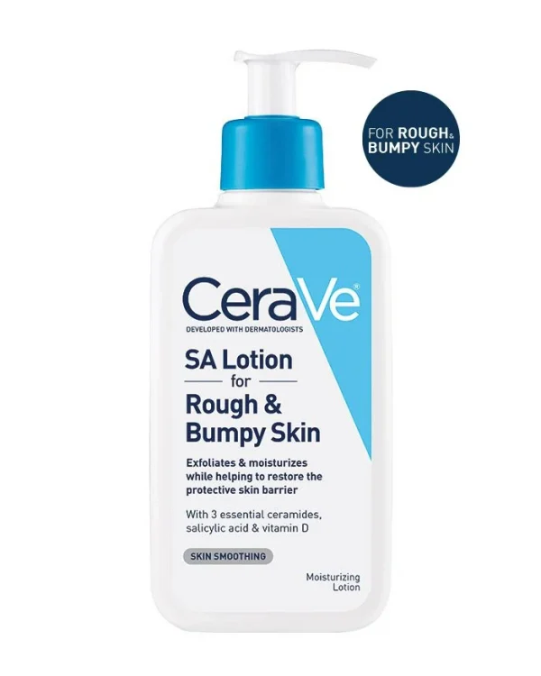 CeraVe SA Lotion for Rough & Bumpy Skin 237ml – Smoothing Salicylic Acid Body Lotion