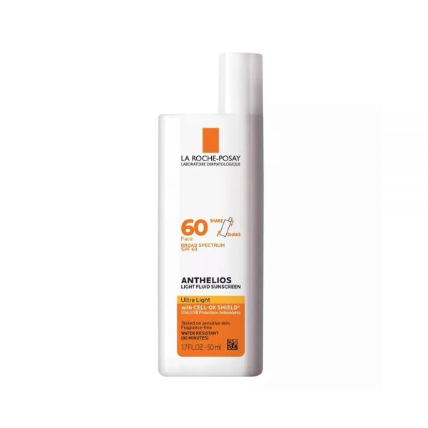 La Roche-Posay Anthelios Ultra Light Fluid Facial Sunscreen SPF60 50ml – High Protection Lightweight Sunscreen for Face