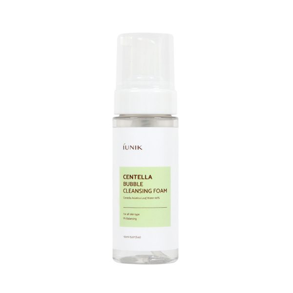 iUNIK Centella Bubble Cleansing Foam 150ml – Gentle Soothing Low pH Cleanser