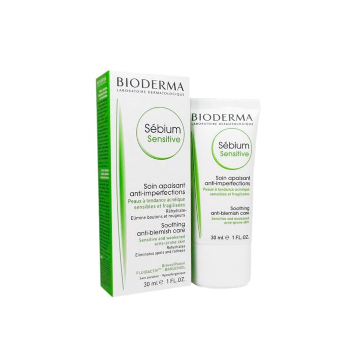 Bioderma Sebium Sensitive 30ml – Soothing Moisturizer for Sensitive Acne-Prone Skin