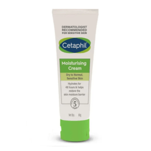 Cetaphil Moisturizing Cream for Dry to Normal Sensitive Skin 80g – Deep Hydration & Barrier Support