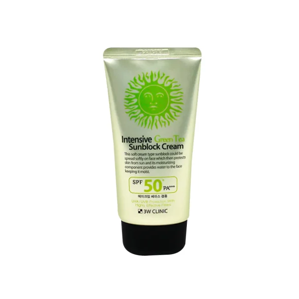 3W Clinic Intensive Green Tea Sunblock Cream SPF50+ PA+++ – 70ml