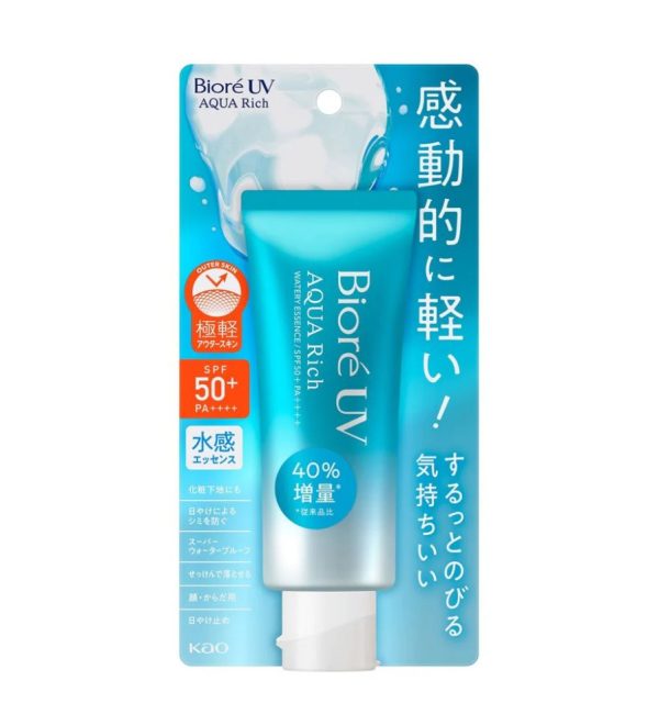 Biore UV Aqua Rich Watery Essence SPF 50+ PA++++ – Lightweight Sunscreen 70ml
