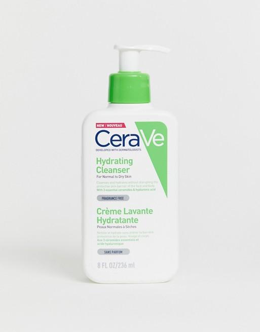 CeraVe Hydrating Cream-to-Foam Cleanser 236ml – Gentle Hydration & Deep Cleansing
