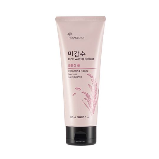 The Face Shop Rice Water Bright Cleansing Foam 150ml – Gentle Brightening Foaming Cleanser