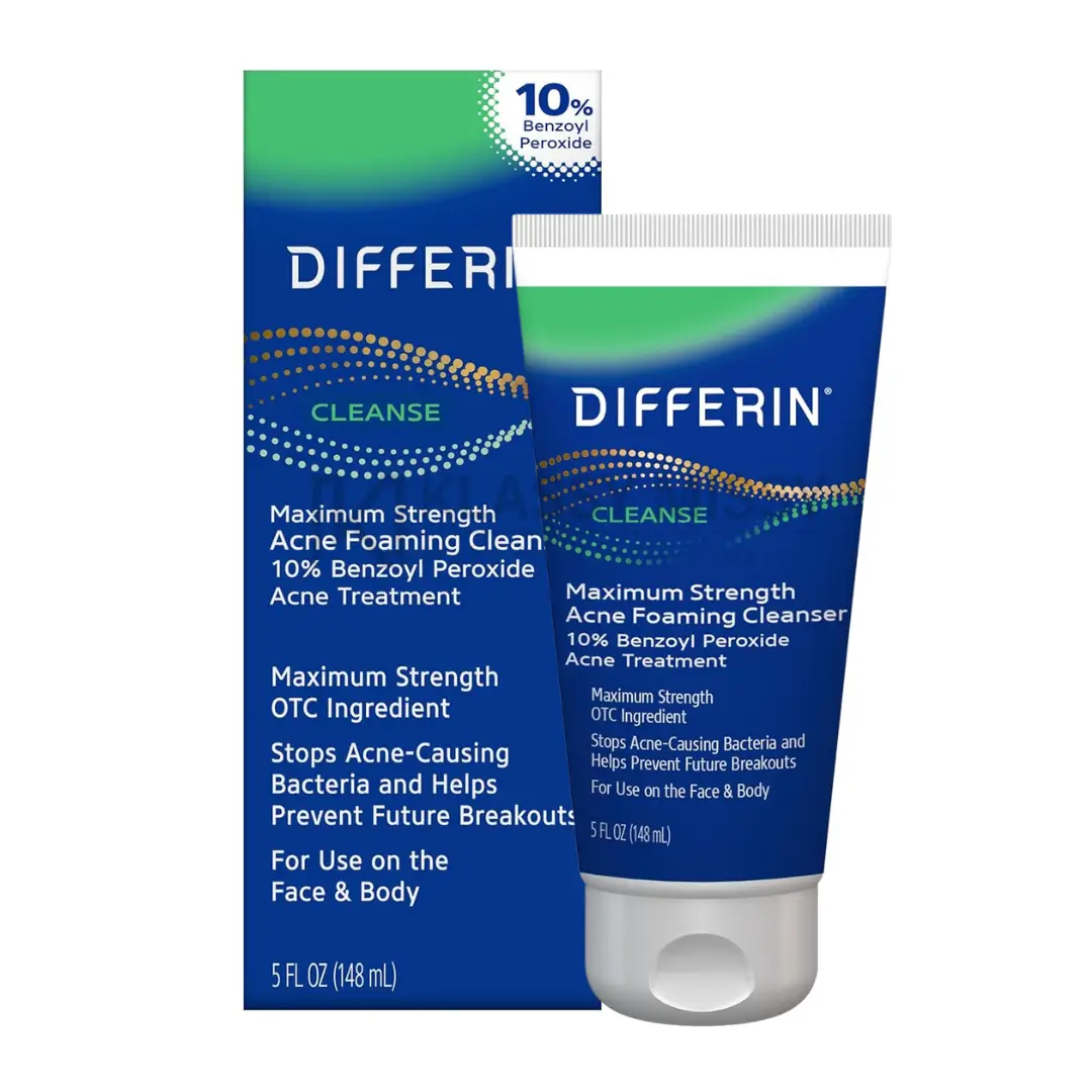 Differin Maximum Strength Acne Foaming Cleanser 148ml – Salicylic Acid Acne Cleanser