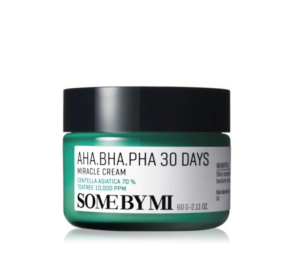 SOME BY MI AHA BHA PHA 30 Days Miracle Cream 60g – Acne Care & Pore Refining Moisturizer