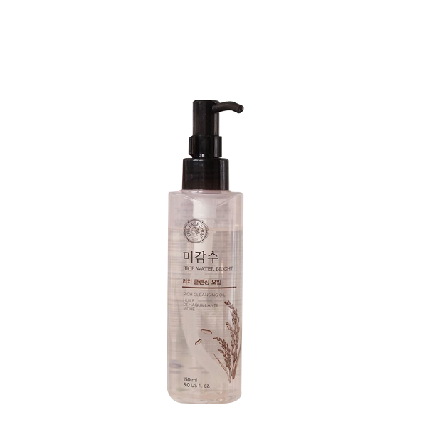 The Face Shop Rice Water Bright Rich Cleansing Oil 150ml – Deep Cleansing & Brightening Korean Skincare Oil