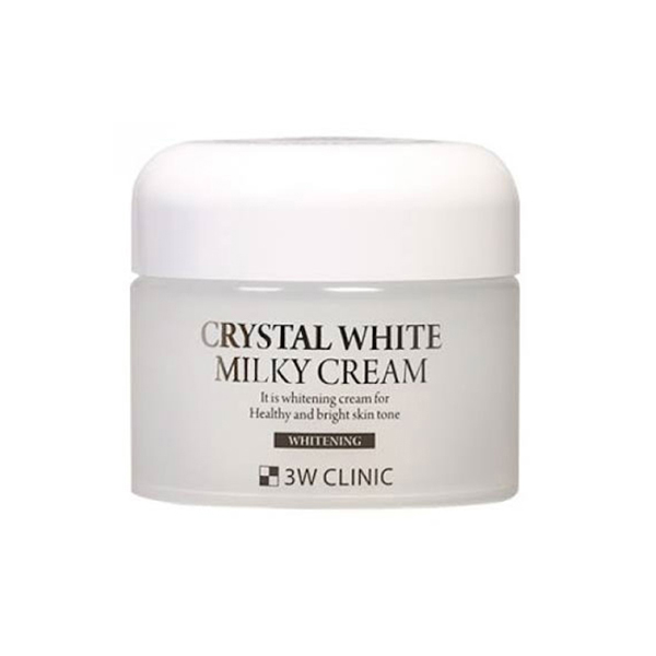 3W Clinic Crystal White Milky Cream 50g – Brightening & Tone-Up Cream