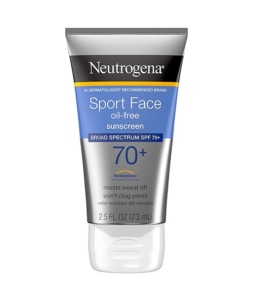 Neutrogena Sport Face Sunscreen SPF 70+ Oil-Free Facial Sunscreen Lotion 73ml – Sweat & Water Resistant Sun Protection