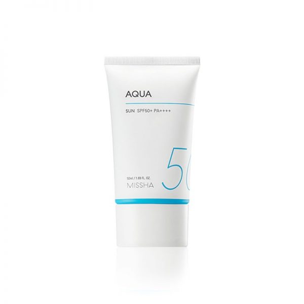 MISSHA All Around Safe Block Aqua Sun Gel SPF50+ PA++++ 50ml – Lightweight Mineral & Chemical Sunscreen