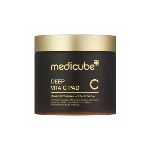 MEDICUBE Deep Vita C Pad – Brightening, Dark Spot Care & Glow Toner Pads