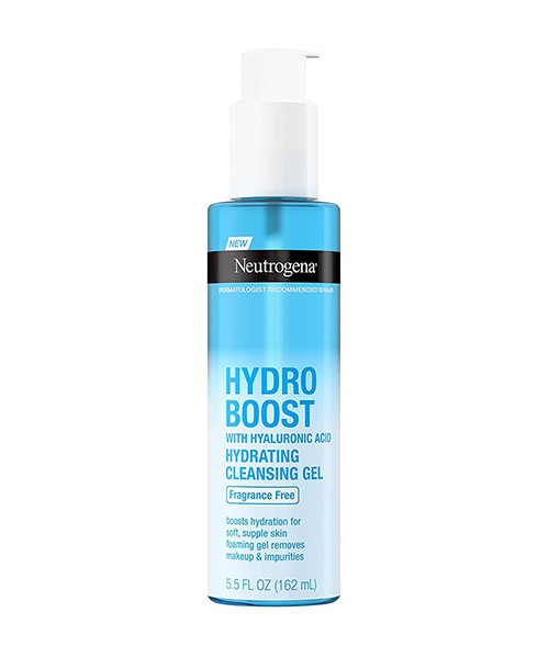 Neutrogena Hydro Boost Hydrating Cleansing Gel 162ml – Hyaluronic Acid Gentle Face Cleanser
