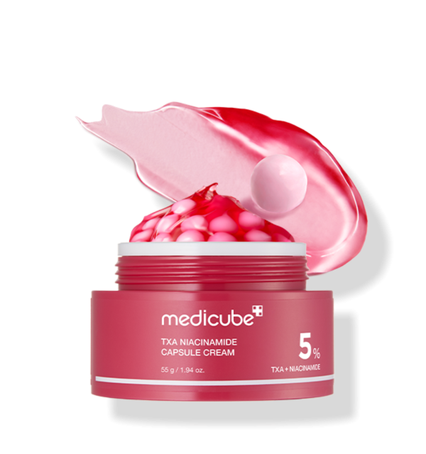 MEDICUBE TXA Niacinamide Capsule Cream 55g – Dark Spot & Tone Correcting Moisturizer