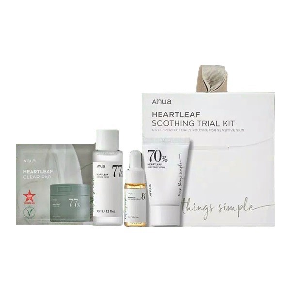 ANUA Heartleaf Soothing Trial Kit – Calming & Sensitive Skin Starter Set