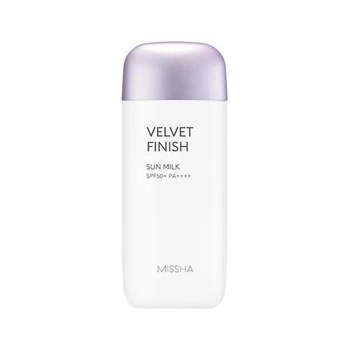 Missha All-around Safe Block Velvet Finish Sun Milk SPF50+ PA++++ 70ml – Matte & Lightweight Sun Protection