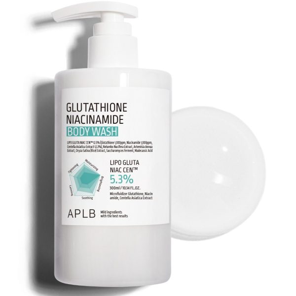 APLB Glutathione Niacinamide Body Wash 300ml – Brightening & Hydrating Body Cleanser