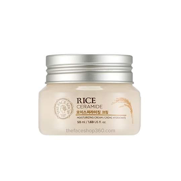 The Face Shop Rice & Ceramide Moisture Cream 50ml – Hydrating & Strengthening Korean Skin Cream