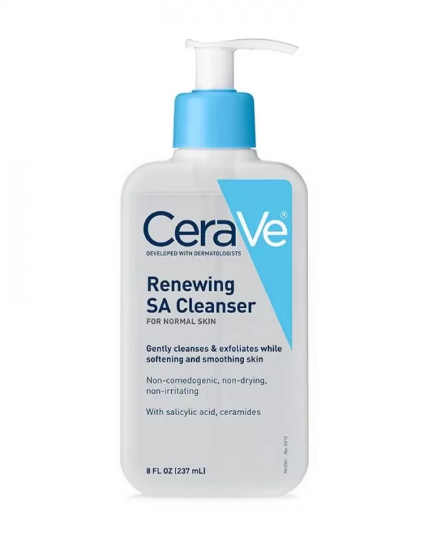 CeraVe Renewing SA Cleanser 237ml – Gentle Exfoliating Facial Cleanser