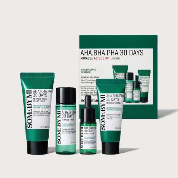 Some By Mi AHA BHA PHA 30 Days Miracle AC SOS Kit – Acne Care & SOS Treatment Kit