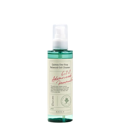 AXIS-Y Quinoa One-Step Balanced Gel Cleanser 180ml – Gentle pH Balancing Face Wash