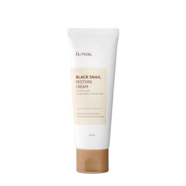 iUNIK Black Snail Restore Cream 60ml – Repairing & Firming Moisturizer