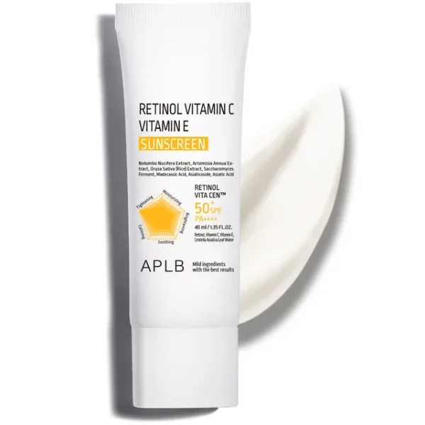 APLB Retinol Vitamin C Vitamin E Sunscreen 40ml – Brightening & Anti-Aging Sun Protection