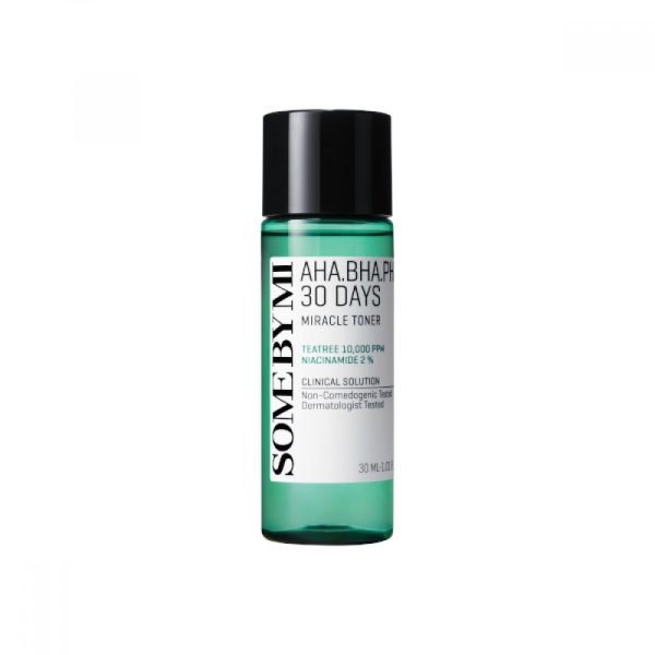 SOME BY MI AHA BHA PHA 30 Days Miracle Toner 30ml Mini – Acne Care & Pore Refining Travel Size Toner