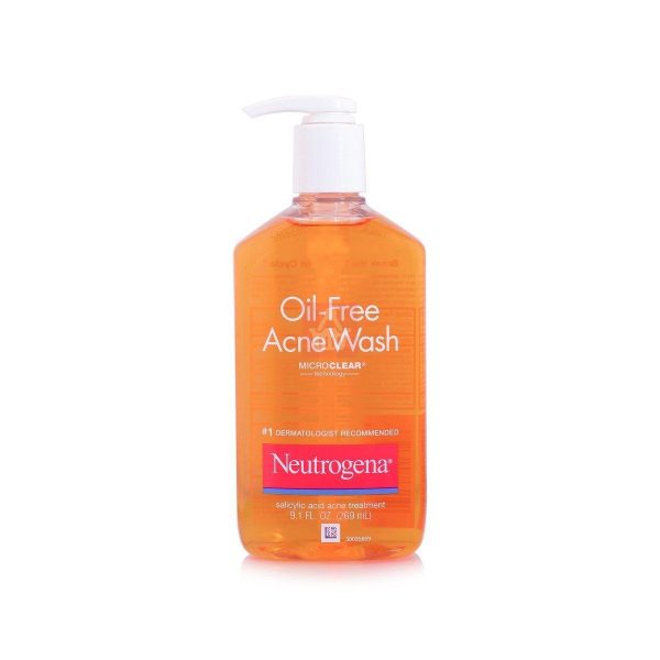 Neutrogena Oil Free Acne Wash 269ml – Daily Face Wash for Acne-Prone Skin