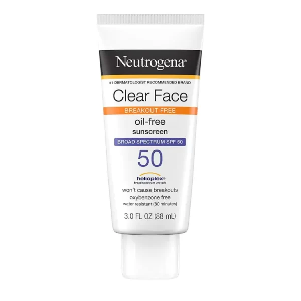 Neutrogena Clear Face Oil-Free Sunscreen SPF 30 88ml – Oil-Free Broad-Spectrum Sun Protection