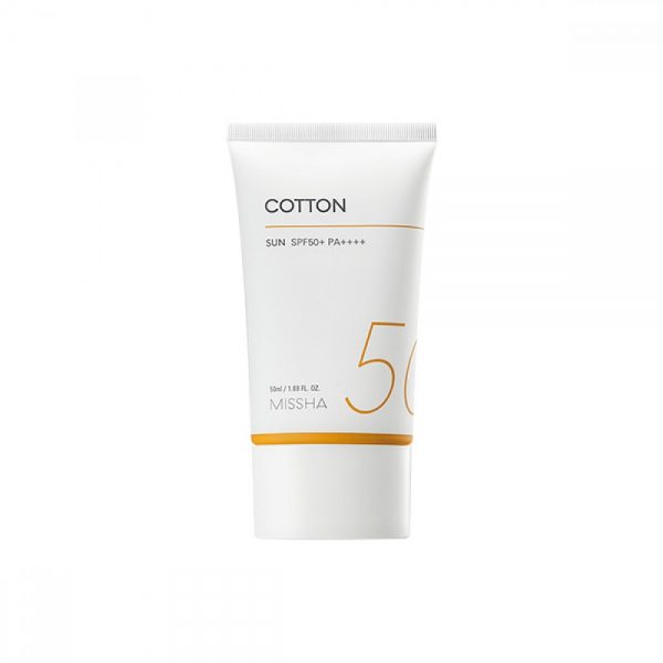 MISSHA All Around Safe Block Cotton Sun 50ml SPF50+ PA++++ – Soft & Lightweight Sun Protection