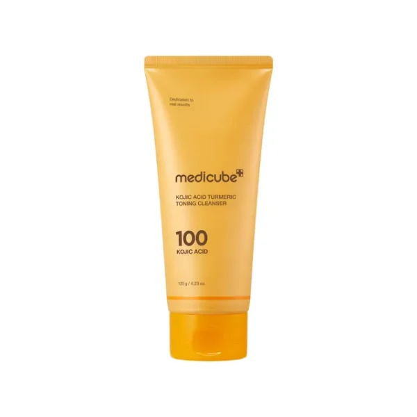 MEDICUBE Kojic Acid Turmeric Toning Cleanser 120g – Brightening, Spot Care & Gentle Daily Cleanser