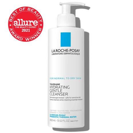 La Roche-Posay Toleriane Hydrating Gentle Cleanser 400ml – Soothing & Moisturizing Facial Cleanser